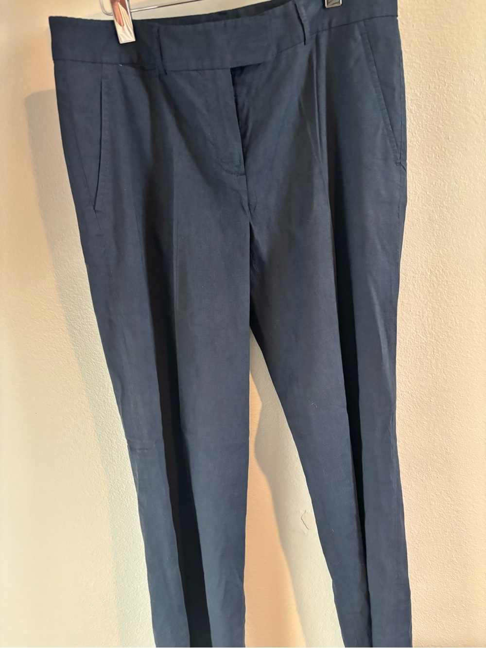 Theory linen blue pants